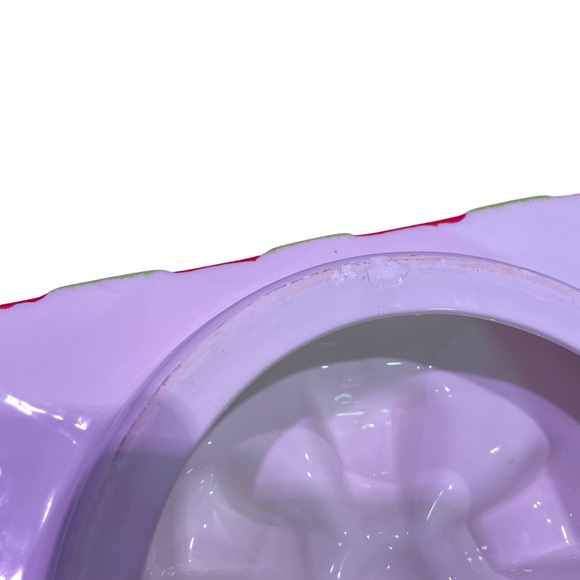 VINTAGE REAL HOME CERAMIC CHRISTMAS PRESENT COOKIE JAR APROX: 8”x 7”x 8” - Picture 3 of 7